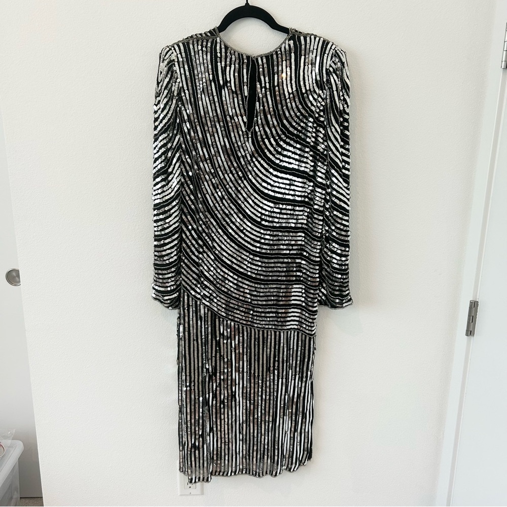 Vintage Judith Ann Creations Sequined Cocktail Dress - Picture 2 of 7